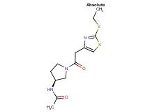 N-((3S)-1-{2-[2-(ethylthio)-1,3-thiazol-4-yl]acetyl}pyrrolidin-3-yl)acetamide