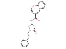 N-[5-oxo-1-(2-phenylethyl)pyrrolidin-3-yl]-1-benzoxepine-4-carboxamide