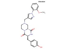 (3S,9aR)-3-(4-hydroxybenzyl)-8-{[1-(2-methoxyphenyl)-1H-pyrazol-4-yl]methyl}tetrahydro-2H-pyrazino[1,2-a]pyrazine-1,4(3H,6H)-dione