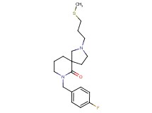 7-(4-fluorobenzyl)-2-[3-(methylthio)propyl]-2,7-diazaspiro[4.5]decan-6-one