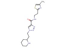 N-[2-(4-methyl-1,3-thiazol-2-yl)ethyl]-1-(2-piperidin-2-ylethyl)-1H-1,2,3-triazole-4-carboxamide