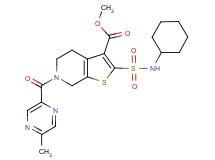 methyl 2-[(cyclohexylamino)sulfonyl]-6-[(5-methyl-2-pyrazinyl)carbonyl]-4,5,6,7-tetrahydrothieno[2,3-c]pyridine-3-carboxylate