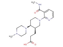 3-[(3R*,4S*)-1-{3-[(methylamino)carbonyl]pyridin-2-yl}-4-(4-methylpiperazin-1-yl)piperidin-3-yl]propanoic acid