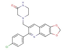 4-{[6-(4-chlorophenyl)[1,3]dioxolo[4,5-g]quinolin-7-yl]methyl}-2-piperazinone