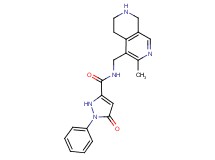 N-[(3-methyl-5,6,7,8-tetrahydro-2,7-naphthyridin-4-yl)methyl]-5-oxo-1-phenyl-2,5-dihydro-1H-pyrazole-3-carboxamide