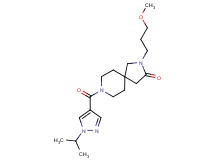 8-[(1-isopropyl-1H-pyrazol-4-yl)carbonyl]-2-(3-methoxypropyl)-2,8-diazaspiro[4.5]decan-3-one