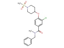 N-benzyl-3-chloro-N-methyl-4-{[1-(methylsulfonyl)-4-piperidinyl]oxy}benzamide