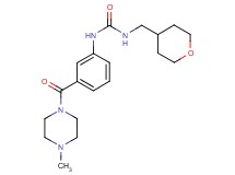 N-{3-[(4-methylpiperazin-1-yl)carbonyl]phenyl}-N'-(tetrahydro-2H-pyran-4-ylmethyl)urea