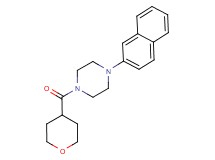 1-(2-naphthyl)-4-(tetrahydro-2H-pyran-4-ylcarbonyl)piperazine