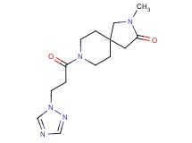 2-methyl-8-[3-(1H-1,2,4-triazol-1-yl)propanoyl]-2,8-diazaspiro[4.5]decan-3-one