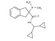 N-(dicyclopropylmethyl)-2-(dimethylamino)-2-indanecarboxamide