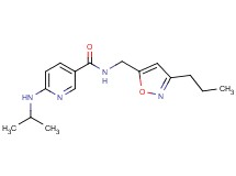 6-(isopropylamino)-N-[(3-propyl-5-isoxazolyl)methyl]nicotinamide