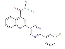 2-[2-(3-fluorophenyl)pyrimidin-5-yl]-N,N-dimethylquinoline-4-carboxamide