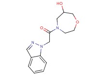 4-(1H-indazol-1-ylacetyl)-1,4-oxazepan-6-ol