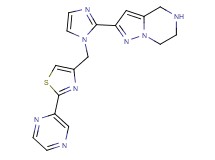 2-(1-{[2-(2-pyrazinyl)-1,3-thiazol-4-yl]methyl}-1H-imidazol-2-yl)-4,5,6,7-tetrahydropyrazolo[1,5-a]pyrazine hydrochloride