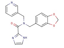 N-(1,3-benzodioxol-5-ylmethyl)-N-(pyridin-3-ylmethyl)-1H-imidazole-2-carboxamide