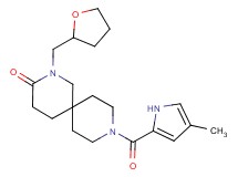 9-[(4-methyl-1H-pyrrol-2-yl)carbonyl]-2-(tetrahydro-2-furanylmethyl)-2,9-diazaspiro[5.5]undecan-3-one