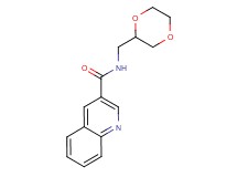 N-(1,4-dioxan-2-ylmethyl)quinoline-3-carboxamide