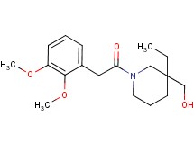 {1-[(2,3-dimethoxyphenyl)acetyl]-3-ethyl-3-piperidinyl}methanol