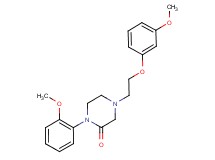 4-[2-(3-methoxyphenoxy)ethyl]-1-(2-methoxyphenyl)-2-piperazinone