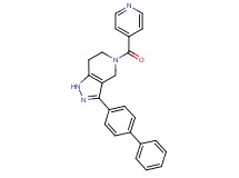 3-biphenyl-4-yl-5-isonicotinoyl-4,5,6,7-tetrahydro-1H-pyrazolo[4,3-c]pyridine