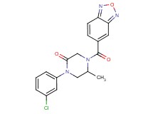 4-(2,1,3-benzoxadiazol-5-ylcarbonyl)-1-(3-chlorophenyl)-5-methyl-2-piperazinone