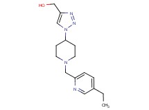 (1-{1-[(5-ethyl-2-pyridinyl)methyl]-4-piperidinyl}-1H-1,2,3-triazol-4-yl)methanol trifluoroacetate (salt)
