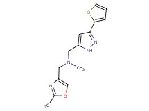 N-methyl-1-(2-methyl-1,3-oxazol-4-yl)-N-{[3-(2-thienyl)-1H-pyrazol-5-yl]methyl}methanamine