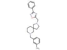 7-(3-methylbenzyl)-2-[(3-phenyl-1,2,4-oxadiazol-5-yl)methyl]-2,7-diazaspiro[4.5]decane