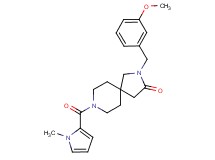2-(3-methoxybenzyl)-8-[(1-methyl-1H-pyrrol-2-yl)carbonyl]-2,8-diazaspiro[4.5]decan-3-one