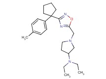 N,N-diethyl-1-({3-[1-(4-methylphenyl)cyclopentyl]-1,2,4-oxadiazol-5-yl}methyl)-3-pyrrolidinamine