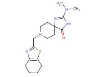 2-(dimethylamino)-8-(4,5,6,7-tetrahydro-1,3-benzothiazol-2-ylmethyl)-1,3,8-triazaspiro[4.5]dec-1-en-4-one