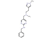 N-benzyl-5-({methyl[2-(1-methyl-1H-pyrazol-4-yl)ethyl]amino}methyl)pyrimidin-2-amine