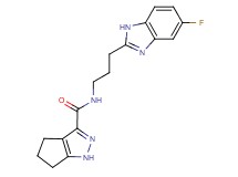 N-[3-(5-fluoro-1H-benzimidazol-2-yl)propyl]-1,4,5,6-tetrahydrocyclopenta[c]pyrazole-3-carboxamide