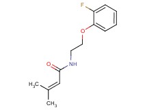 N-[2-(2-fluorophenoxy)ethyl]-3-methylbut-2-enamide