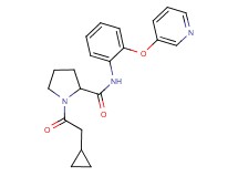 1-(cyclopropylacetyl)-N-[2-(3-pyridinyloxy)phenyl]prolinamide