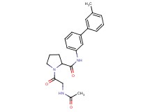 N-acetylglycyl-N-(3'-methyl-3-biphenylyl)prolinamide