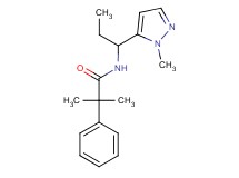 2-methyl-N-[1-(1-methyl-1H-pyrazol-5-yl)propyl]-2-phenylpropanamide
