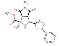 methyl (1R*,3S*,3aR*,6aS*)-1,5-dimethyl-4,6-dioxo-3-(2-phenyl-1,3-thiazol-4-yl)octahydropyrrolo[3,4-c]pyrrole-1-carboxylate