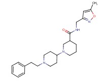 N-[(5-methylisoxazol-3-yl)methyl]-1'-(2-phenylethyl)-1,4'-bipiperidine-3-carboxamide