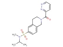 N-isopropyl-N-methyl-2-(pyridazin-3-ylcarbonyl)-1,2,3,4-tetrahydroisoquinoline-6-sulfonamide