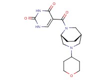 5-{[(1S*,5R*)-3-(tetrahydro-2H-pyran-4-yl)-3,6-diazabicyclo[3.2.2]non-6-yl]carbonyl}-2,4(1H,3H)-pyrimidinedione