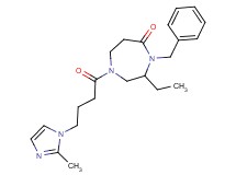 4-benzyl-3-ethyl-1-[4-(2-methyl-1H-imidazol-1-yl)butanoyl]-1,4-diazepan-5-one