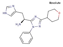 (1S)-2-(1H-imidazol-4-yl)-1-[1-phenyl-3-(tetrahydro-2H-pyran-4-yl)-1H-1,2,4-triazol-5-yl]ethanamine