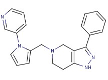 3-phenyl-5-{[1-(3-pyridinyl)-1H-pyrrol-2-yl]methyl}-4,5,6,7-tetrahydro-1H-pyrazolo[4,3-c]pyridine