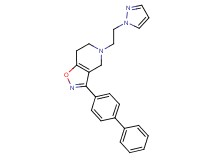 3-biphenyl-4-yl-5-[2-(1H-pyrazol-1-yl)ethyl]-4,5,6,7-tetrahydroisoxazolo[4,5-c]pyridine