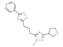 4-(5-{3-[3-(tetrahydrofuran-3-yl)-1H-1,2,4-triazol-5-yl]propyl}-1,2,4-oxadiazol-3-yl)pyridine