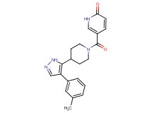 5-({4-[4-(3-methylphenyl)-1H-pyrazol-5-yl]piperidin-1-yl}carbonyl)pyridin-2(1H)-one