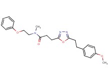 3-{5-[2-(4-methoxyphenyl)ethyl]-1,3,4-oxadiazol-2-yl}-N-methyl-N-(2-phenoxyethyl)propanamide