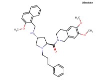 (3R,5S)-5-[(6,7-dimethoxy-3,4-dihydro-2(1H)-isoquinolinyl)carbonyl]-N-[(2-methoxy-1-naphthyl)methyl]-1-[(2E)-3-phenyl-2-propen-1-yl]-3-pyrrolidinamine